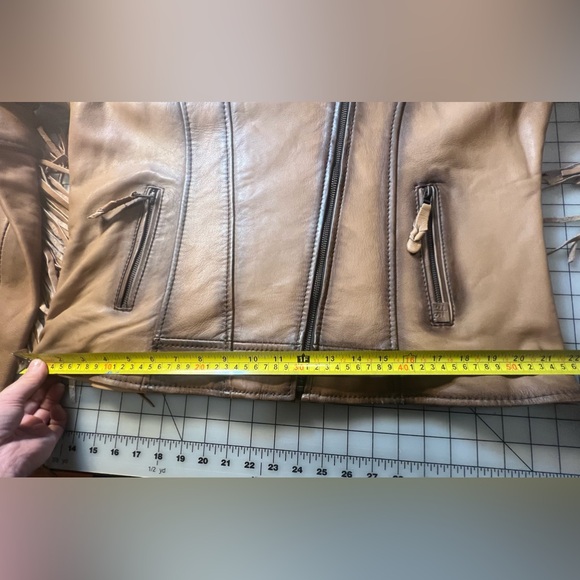 STS Ranch Wear Western Rodeo Leather jacket Fringe 2XL - 1X Plus Size Brown - Picture 16 of 16